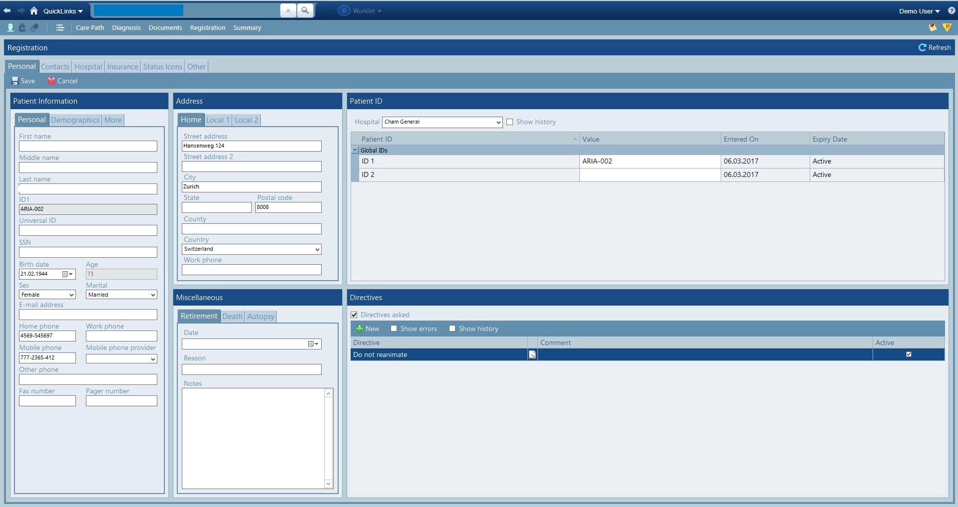 ARIA – Δίκτυο Μεταφοράς και Διαχείρισης Δεδομένων και Εικόνων