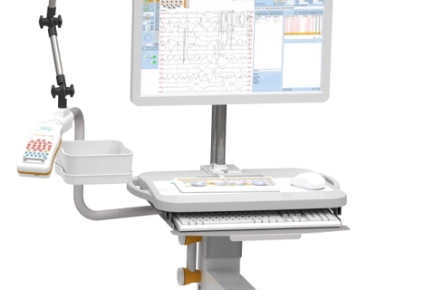 Ηλεκτροεγκεφαλογράφος τελευταίας τεχνολογίας με ενισχυτή που λειτουργεί με επαναφορτιζόμενη μπαταρία για μειωμένα παράσιτα. ΗΕΓράφος, ΗΕΓράφημα, ηλεκτροεγκεφαλογράφημα, EEG system