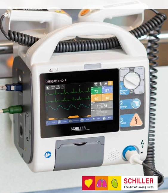 Διφασικός Απινιδωτής – Μόνιτορ DEFIGARD HD-7