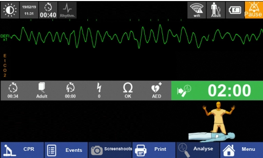 Διφασικός Απινιδωτής – Μόνιτορ DEFIGARD HD-7