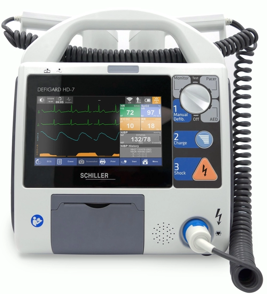 Διφασικός Απινιδωτής – Μόνιτορ DEFIGARD HD-7