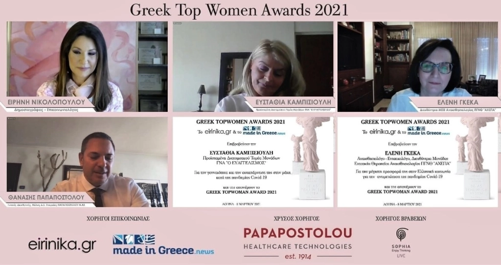 Χρυσός Χορηγός στα βραβεία Greek Top Women Awards 2021