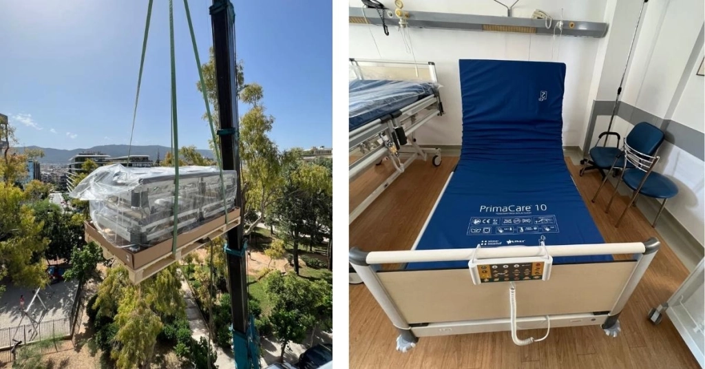 Εγκατάσταση Ηλεκτρικών Νοσοκομειακών κλινών στη Βιοκλινική Αθηνών