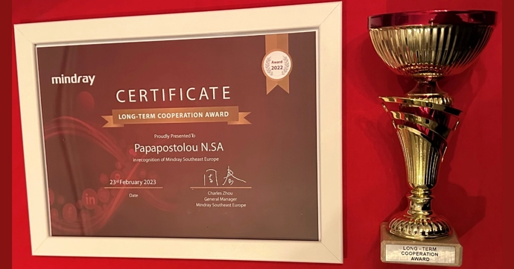 Long-Term Cooperation Award by Mindray